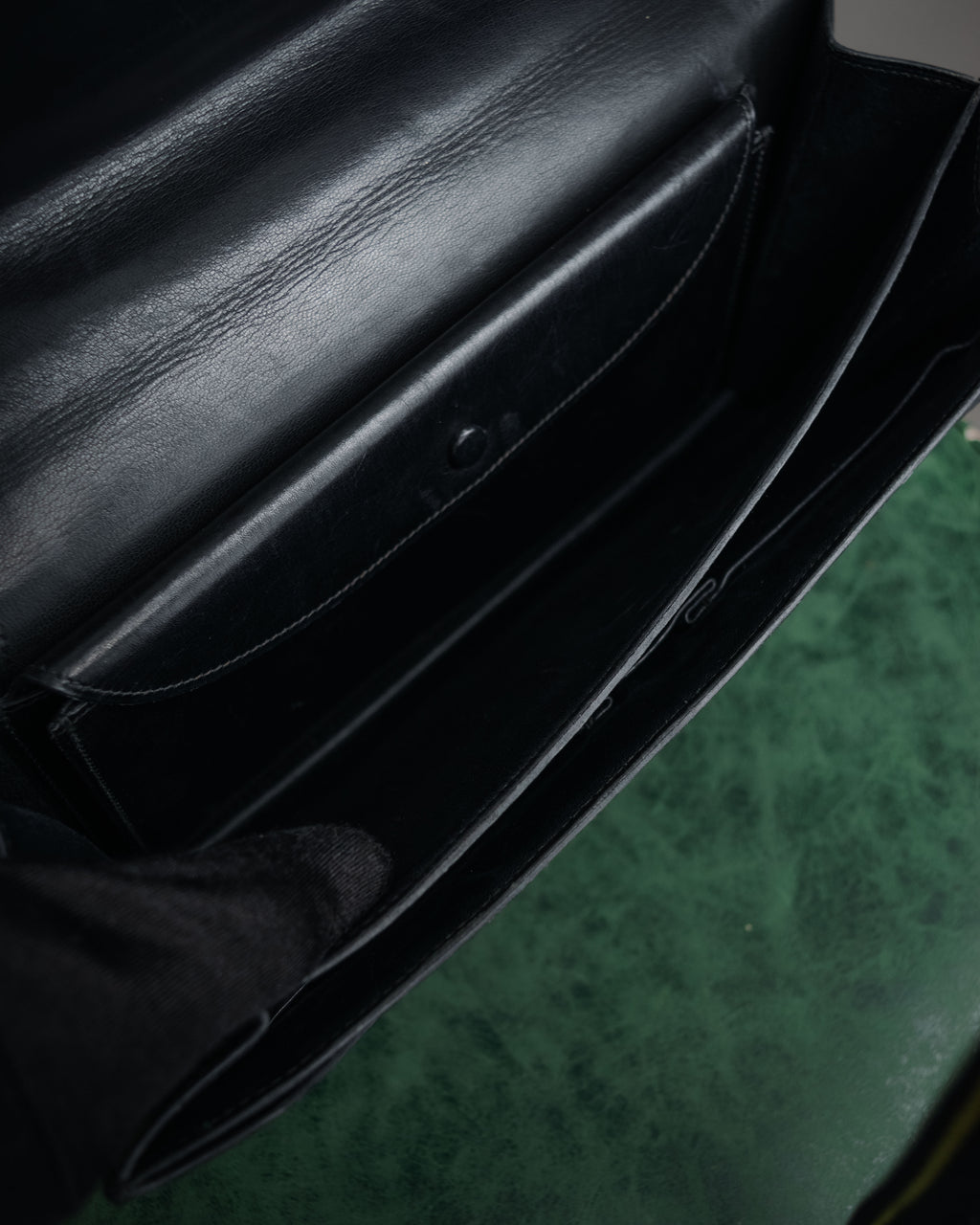 –SPECIAL– “HERMES” 50’s-60’s Escale box calf top handle bag