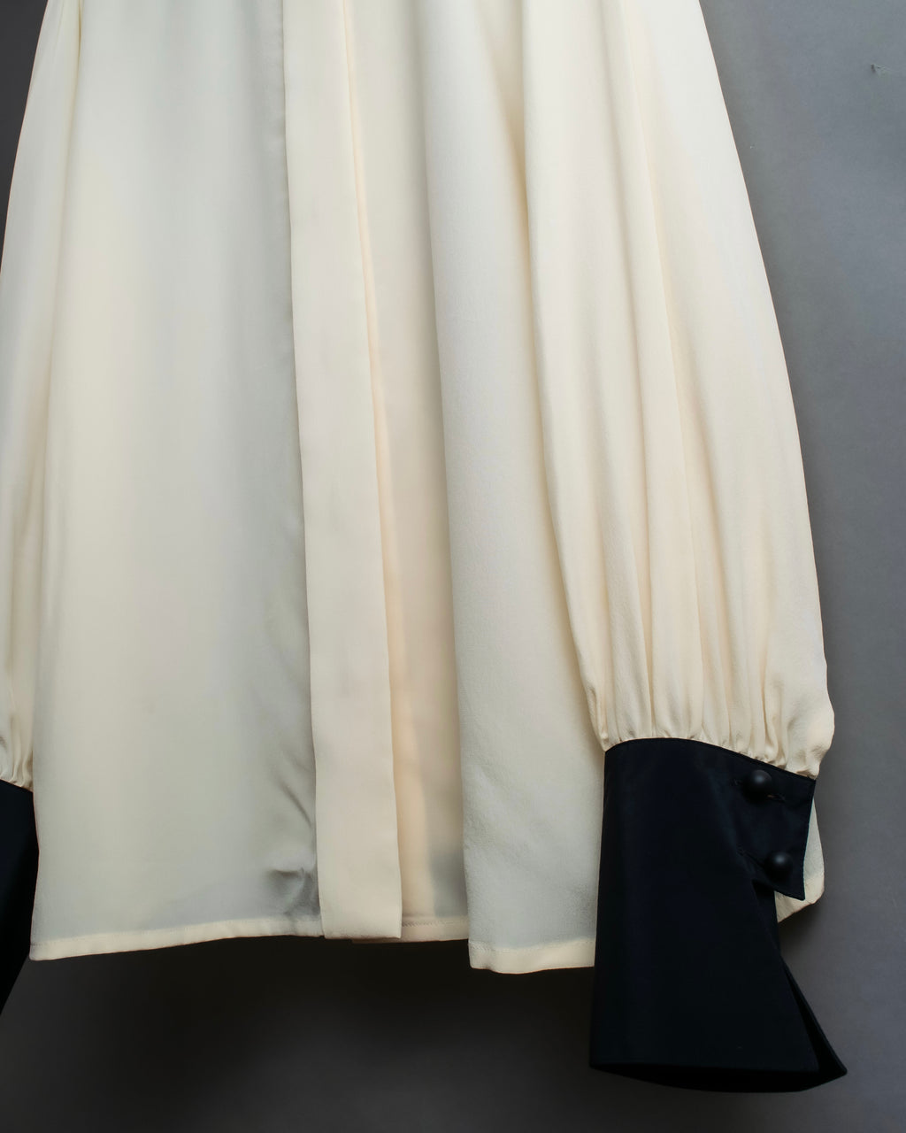 "Christian Dior" 100% silk emblem engraved cleric shirt