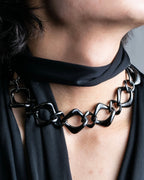 "YVES SAINT LAURENT" Twisted details mode style necklace