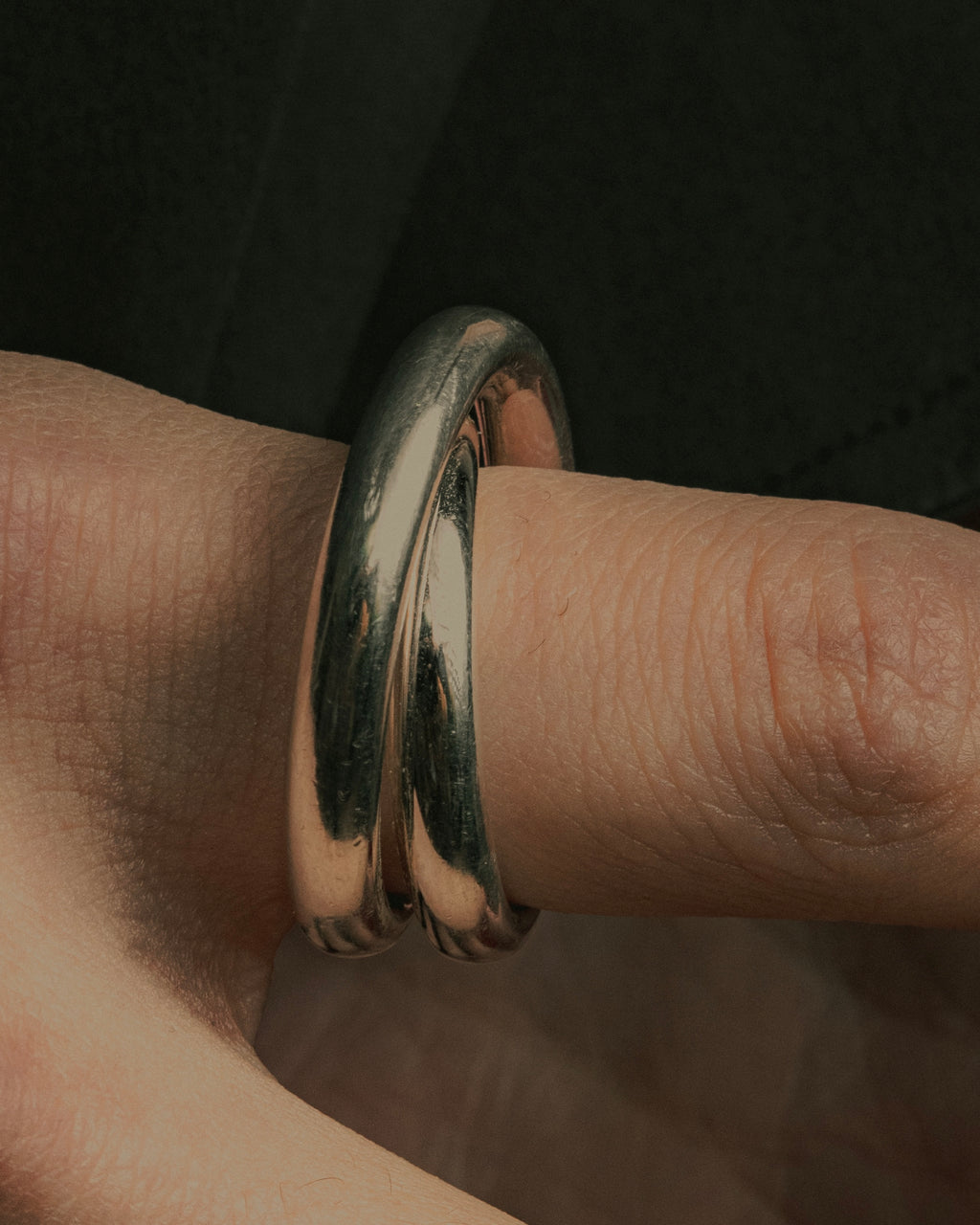 "HERMES" Vertige polished silver 925 ring