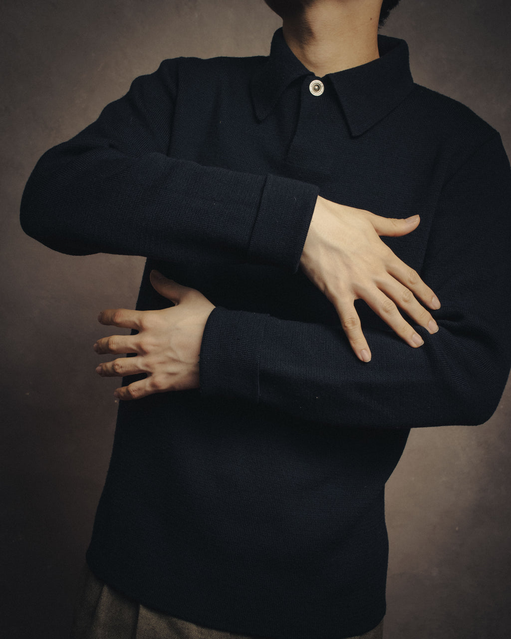 -SPECIAL- “HERMÈS” 90’s-00’s Merino wool sport knit polo