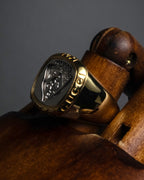 "GUCCI" Coat of arms engraved design ring