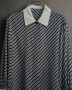 "Christian Dior" 80's-90's Striped silk blouse