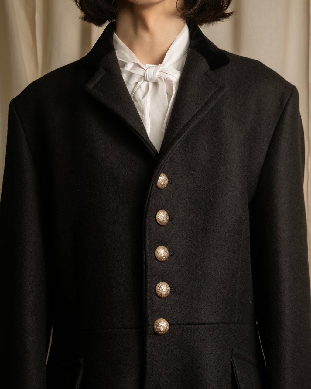 -SPECIAL- "GUCCI" 13'year-14'year Horse riding outfit motif velvet collar jacket