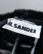 "JIL SANDER" Knit with different materials fur muffler