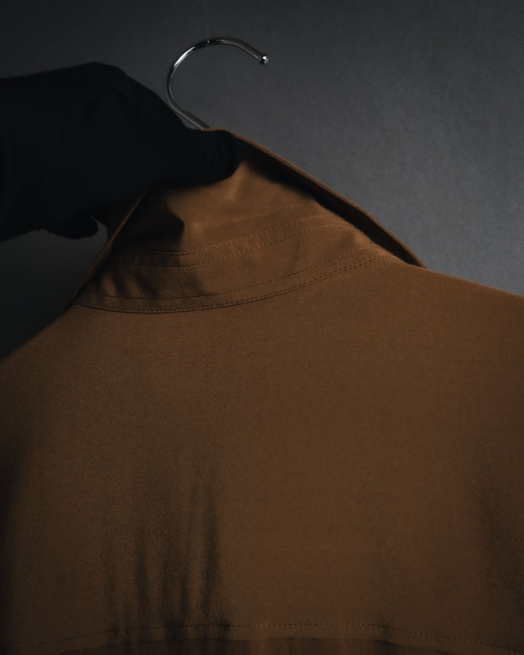 "SAINT LAURENT" 2021AW silk crepe de chine french-cuff shirt