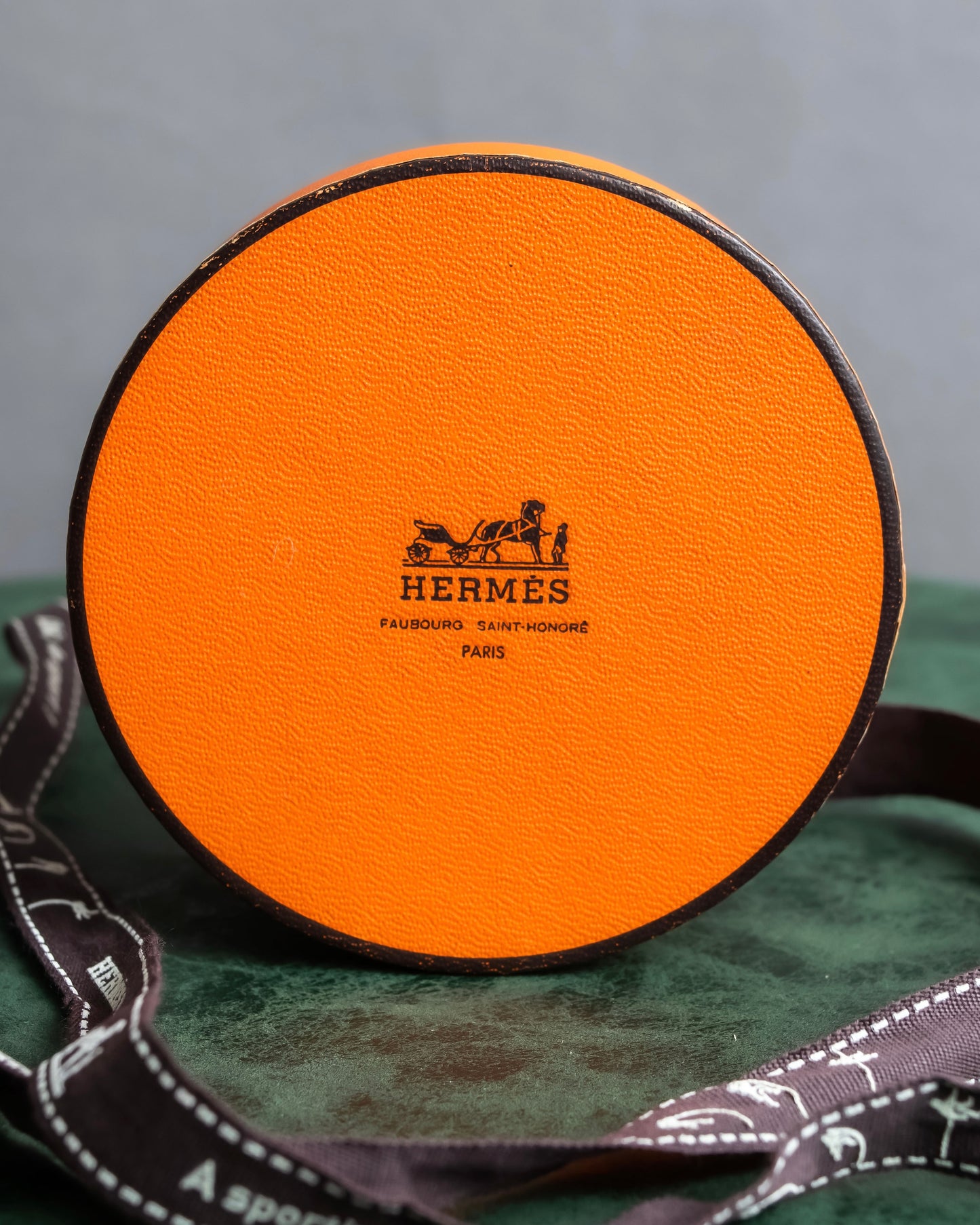 "HERMES" Pourtur brown leather bracelet