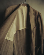 “Christian Dior” 90’s-00’s Fine-check wool three-button tailored jacket