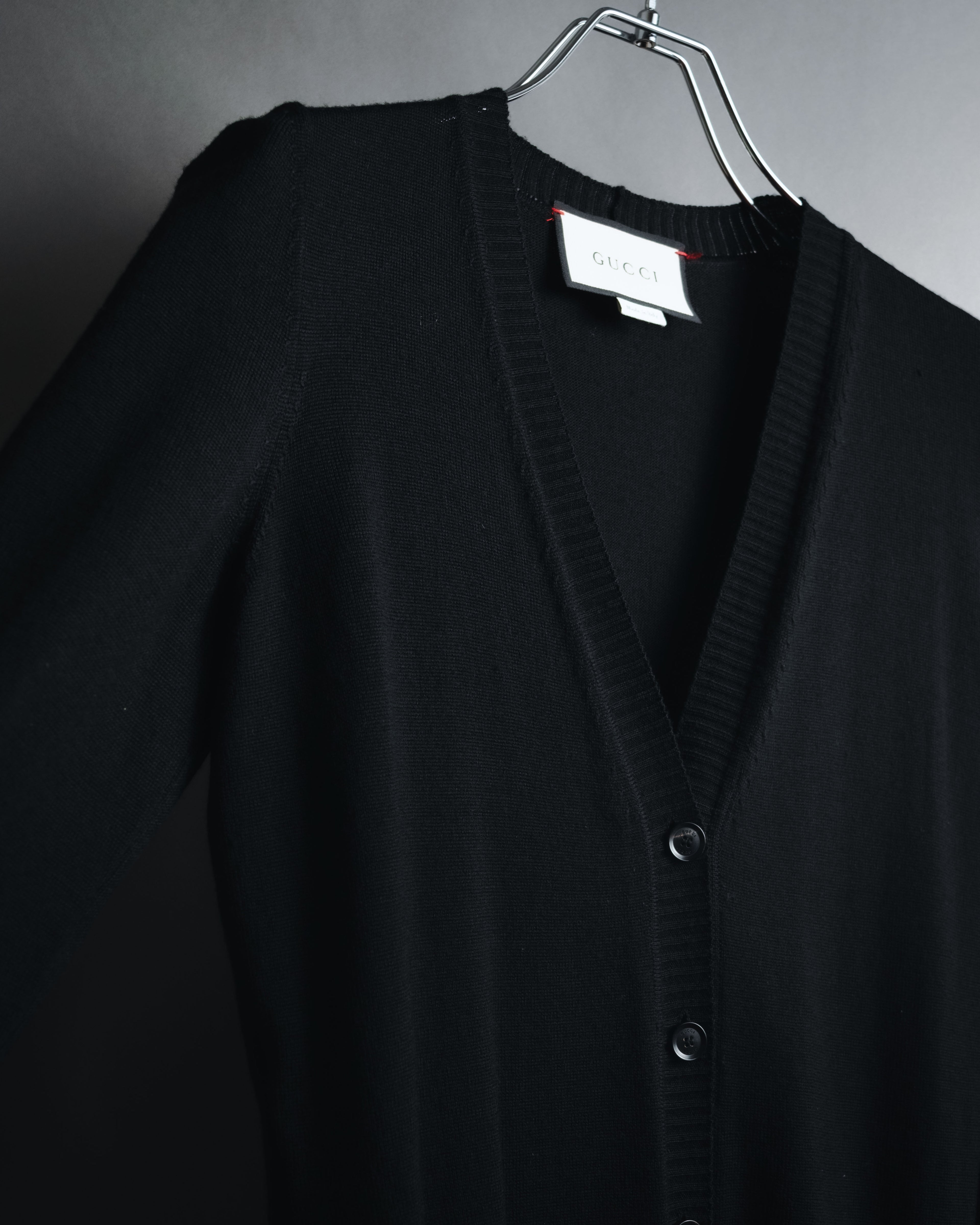 "GUCCI" Michele-era refined emblem cardigan