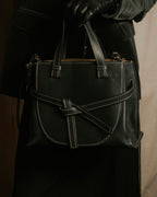 "LOEWE" Gate top handle 2way leather bag