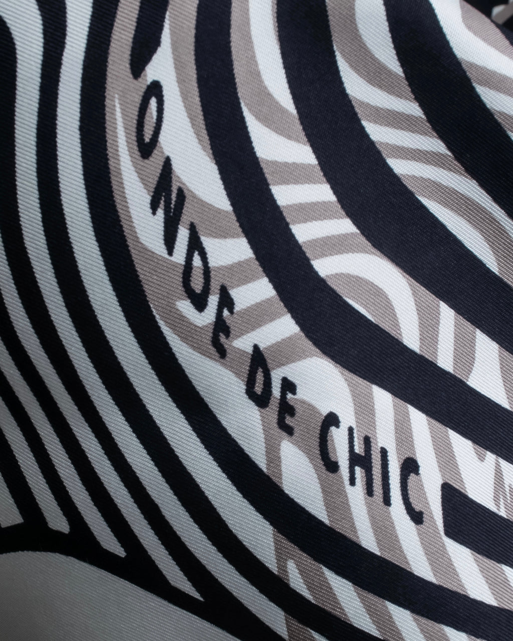 "HERMES" Zebra abstract print Carre 90 silk scarf