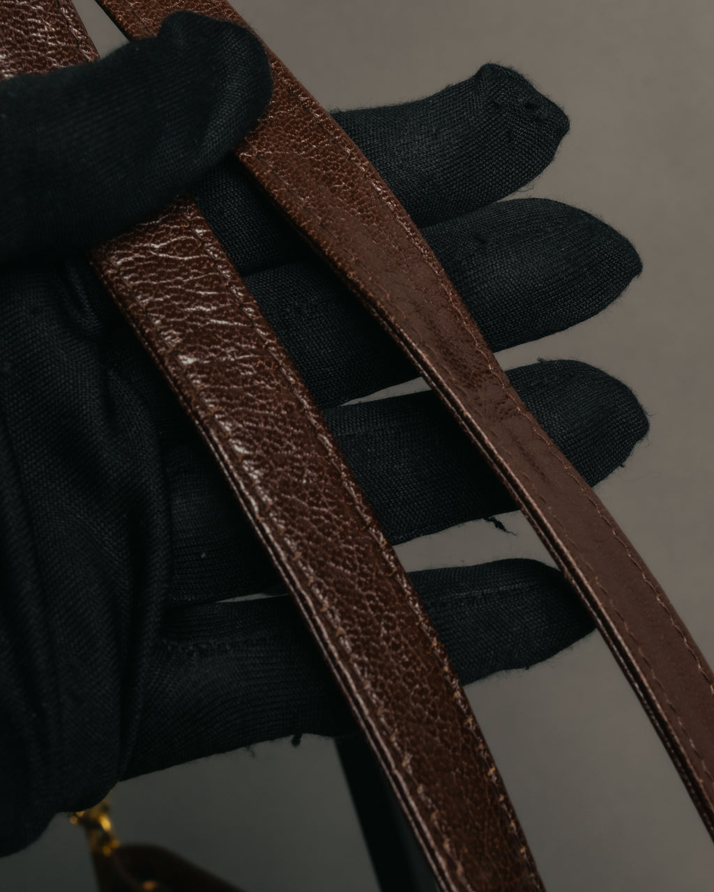 “Christian Dior” 80’s-90’s D motif leather shoulder bag