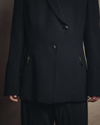 -SPECIAL- “HERMÈS” 90’s Shawl collar asimmetry jacket