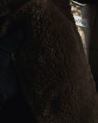 -SPECIAL- "Max Mara"
90’s Detachable fur collar virgin wool long coat