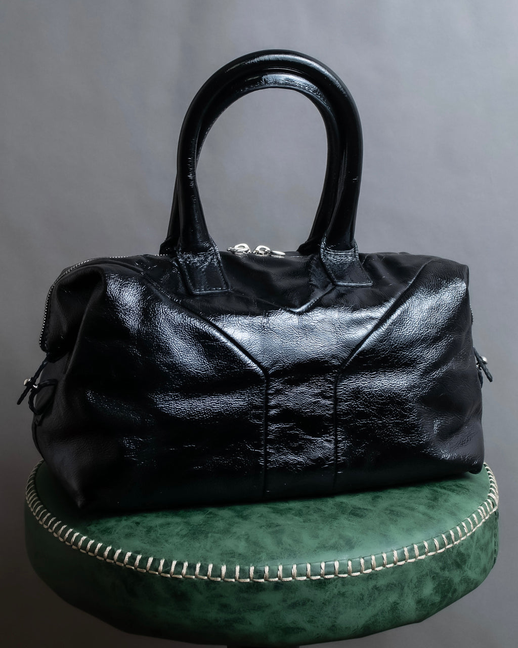 "YVES SAINT LAURENT" Glossy leather easy boston bag