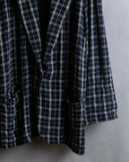 "Vintage windowpane tailored jacket"