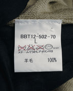 "BURBERRY" 00’s classic argyle v-neck wool knit