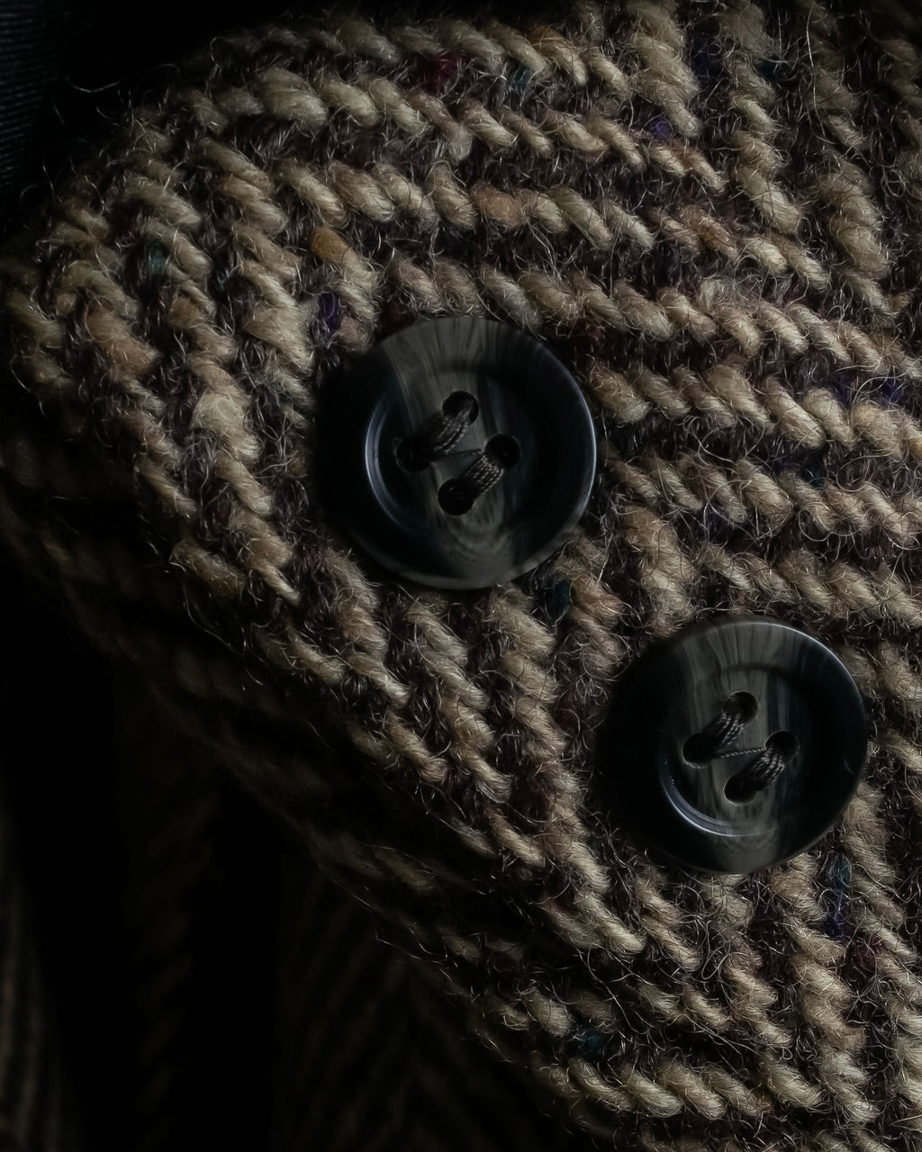 Vintage irish tweed long coat