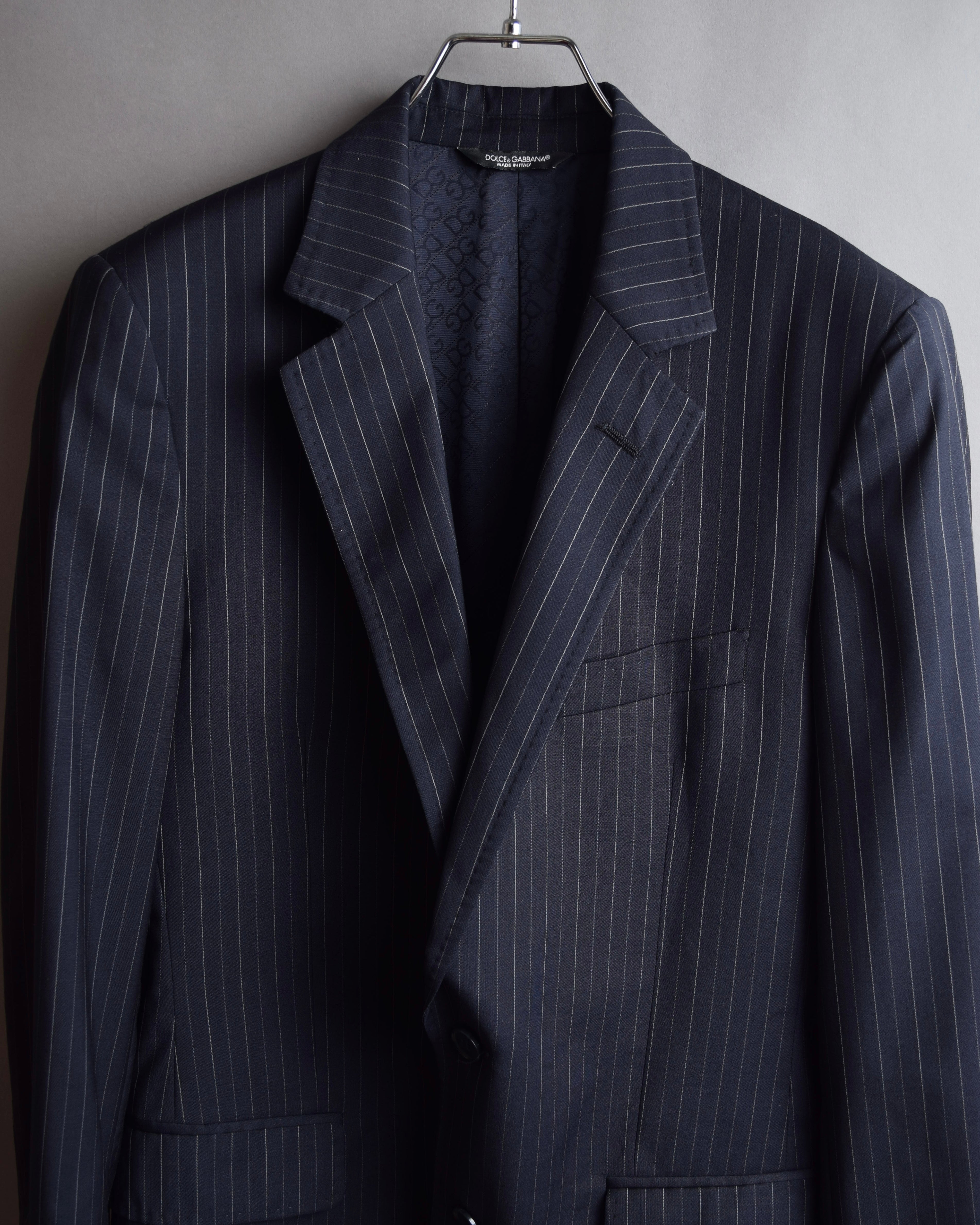 "Dolce & Gabbana" Pinstripe wool tailored jacket