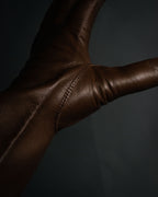 “Chloé” 2000’s Pittards leather minimalist gloves