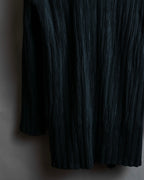 "ISSEY MIYAKE" Pleated vertical line shirt jacket