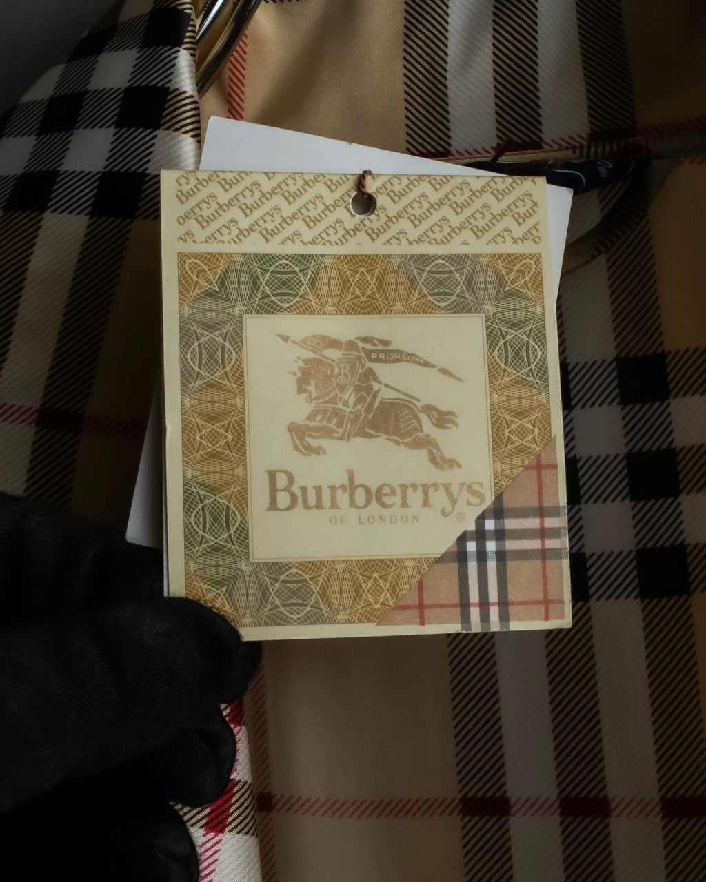 "BURBERRYS" Nova check maxi length silk gown coat