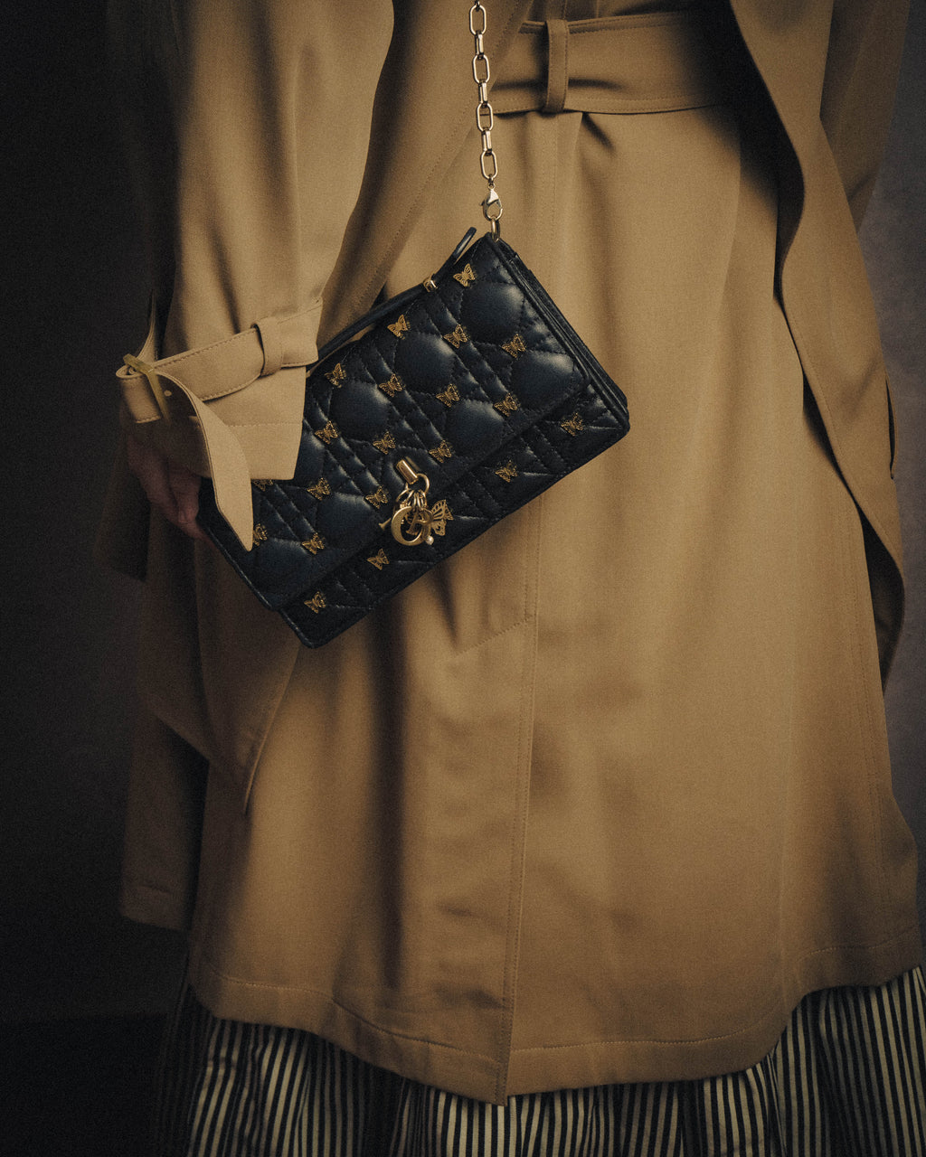 -SPECIAL- “Christian Dior” 2016 onwards butterfly cannage chain shoulder bag