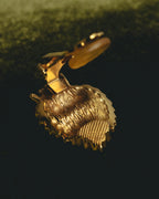 "Christian Dior" 70's-80's Sculptural botanical clip-on earrings
