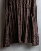 "Vintage cable knit turtleneck sweater"