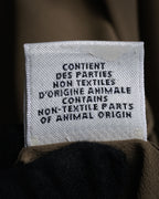 “HERMES” 2018-2024 Minimal band collar silk shirt