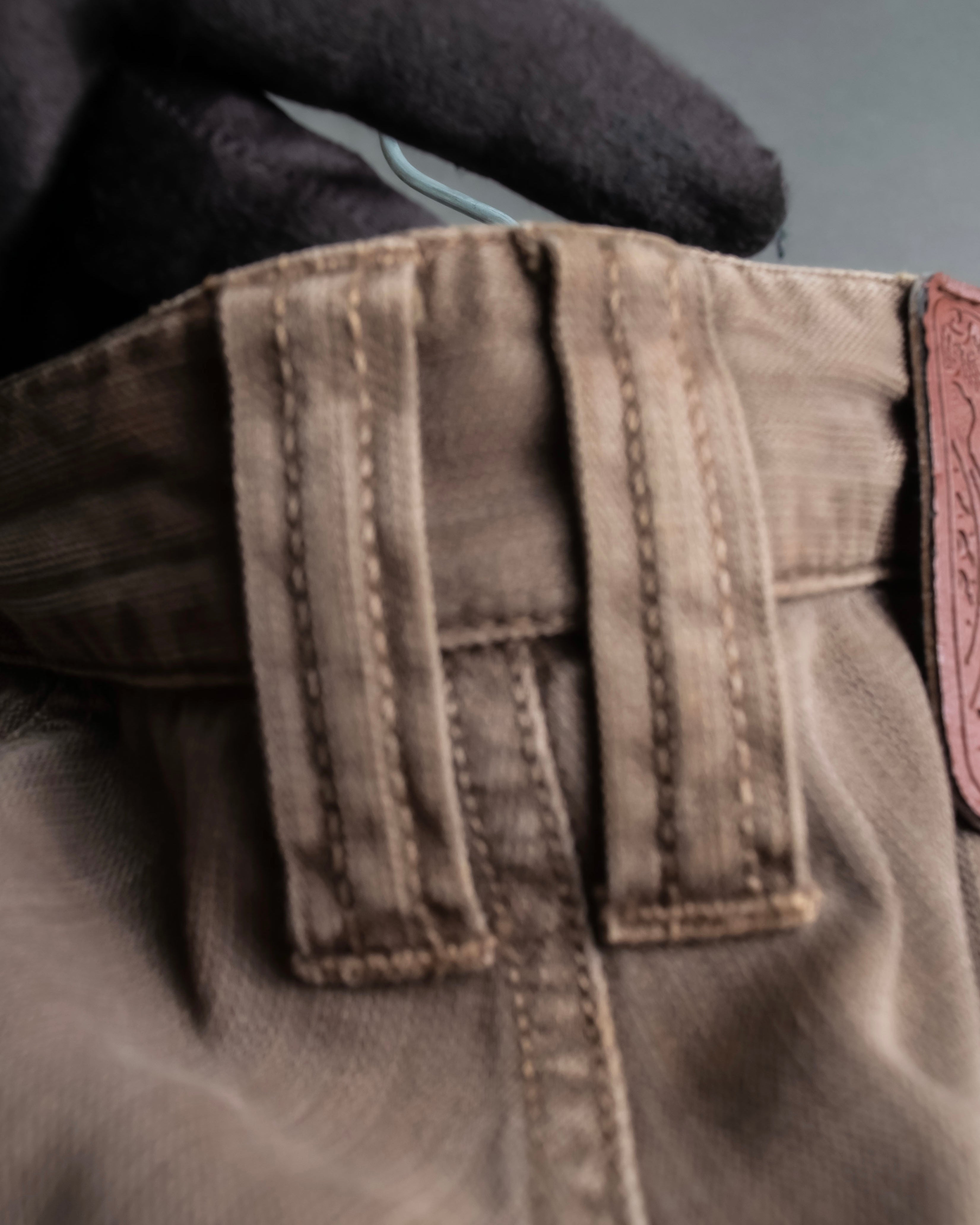 "DOLCE &amp; GABBANA" Work detail switching wide straight pants