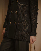 –SPECIAL– "VALENTINO"
Early 2010s lace and leather double-breasted jacket