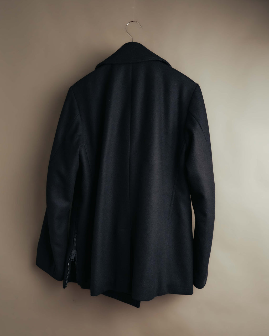 -SPECIAL- "DRIES VAN NOTEN" 10's Sculptural wide lapel double breasted wool coat