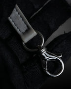 "CHANEL" Karl Lagerfeld design Matelasse chain Black shoulder bag