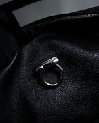 "Salvatore Ferragamo" Gancini motif draping leather bag
