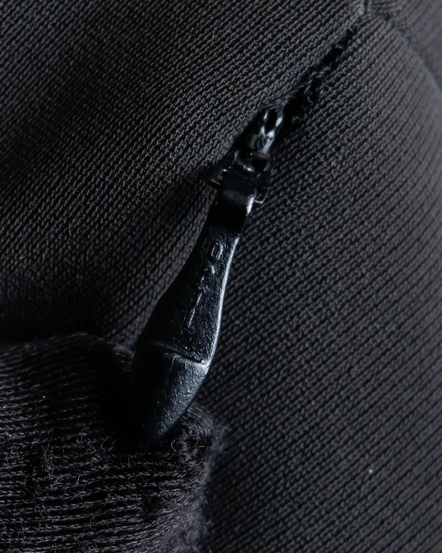 "TOSSARI" Shiny hidden zipper design tailored jacket