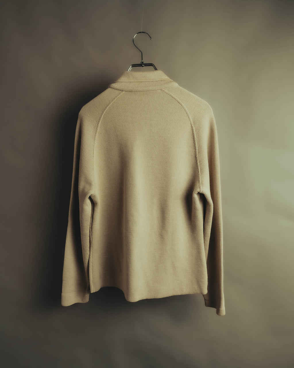 “Salvatore Ferragamo” 90’s-00’s Virgin wool raglan-sleeve cardigan jacket