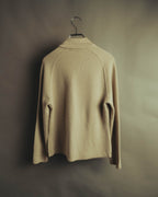 “Salvatore Ferragamo” 90’s-00’s Virgin wool raglan-sleeve cardigan jacket