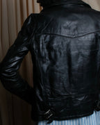"HYSTERIC GLAMOUR" Lamb leather double riders jacket