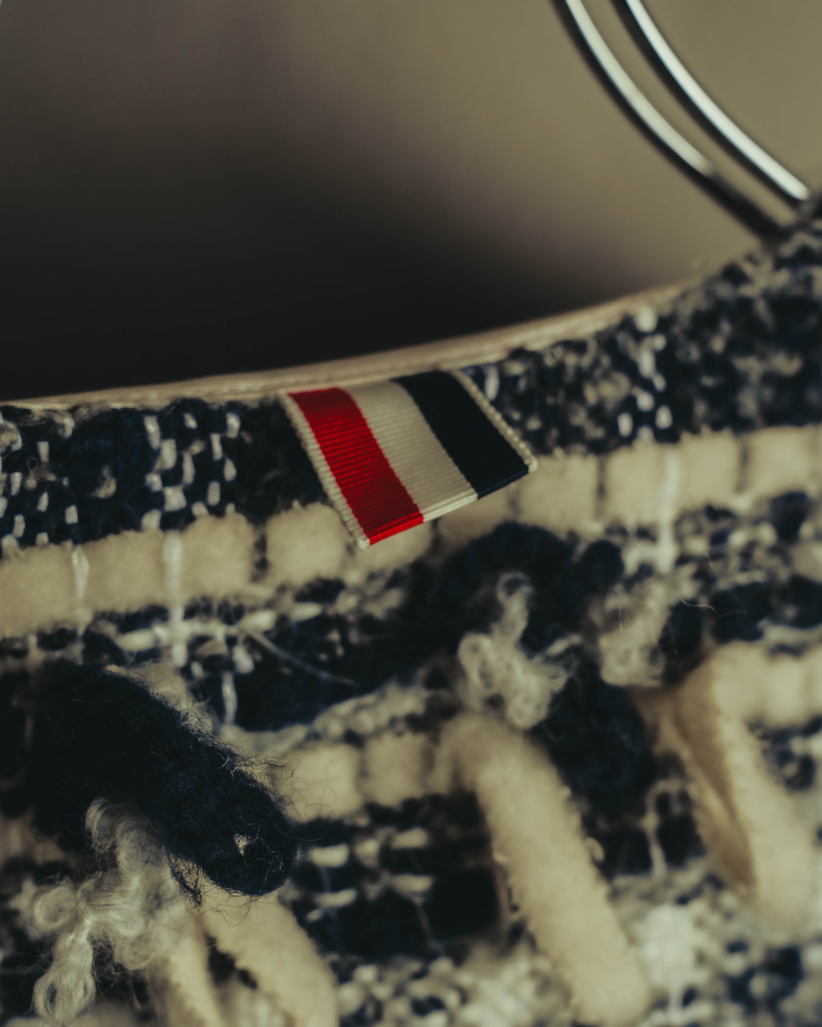 "THOM BROWNE" 2010's-20's Textured double breasted boucle coat