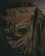 –SPECIAL– "Hermès" 70's-80's Equestrian wool tailored jacket