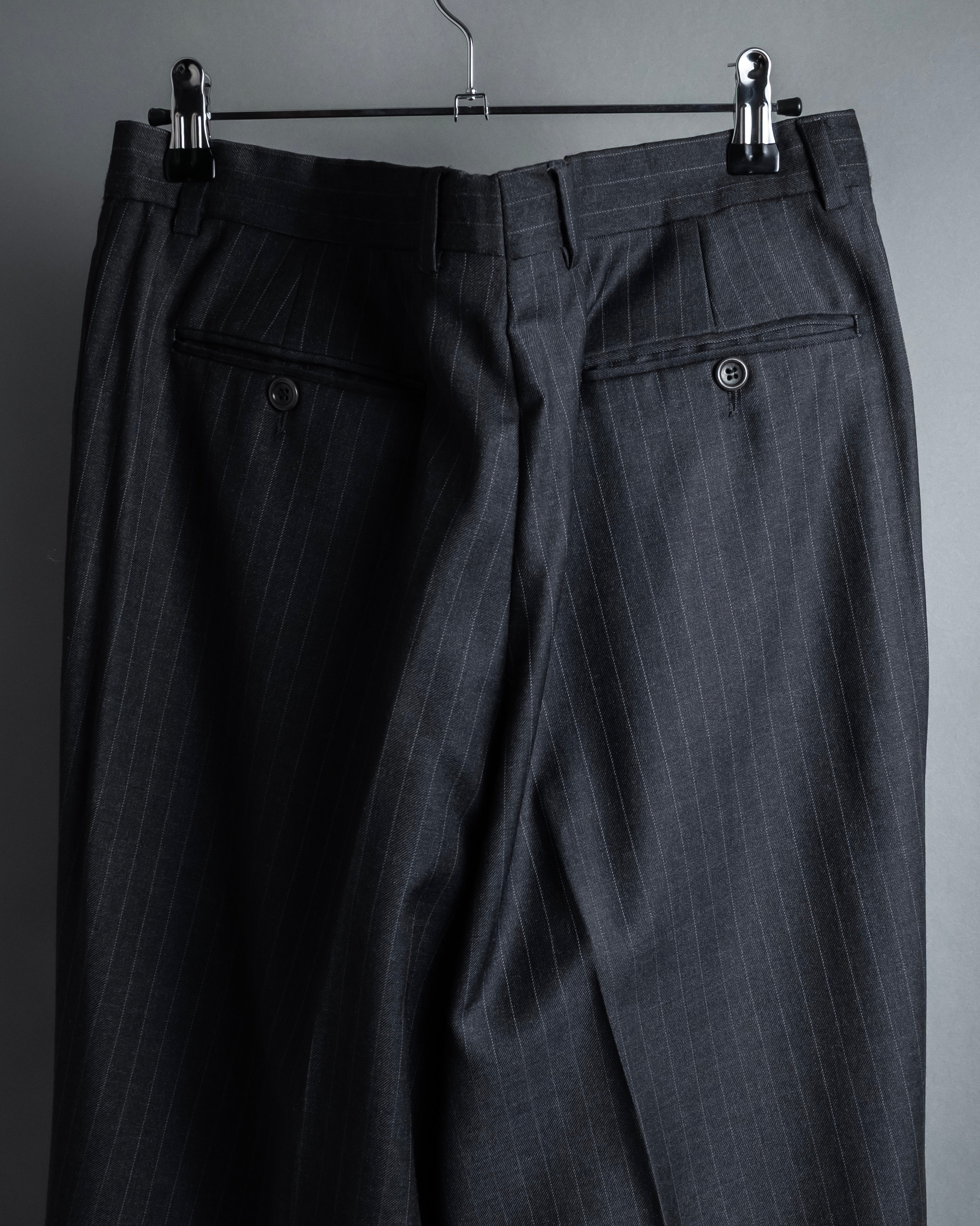 "ARMANI COLLEZIONI" Deep charcoal pinstripe set up