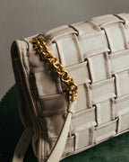 -SPECIAL- “Salvatore Ferragamo” 2020-2022 Woven vara chain shoulder bag
