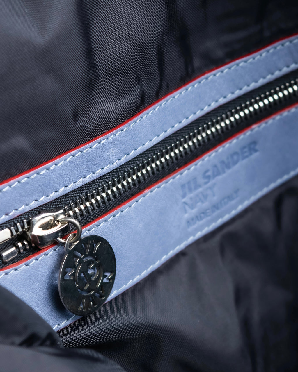 "JIL SANDER navy" bicolor 2way tote bag