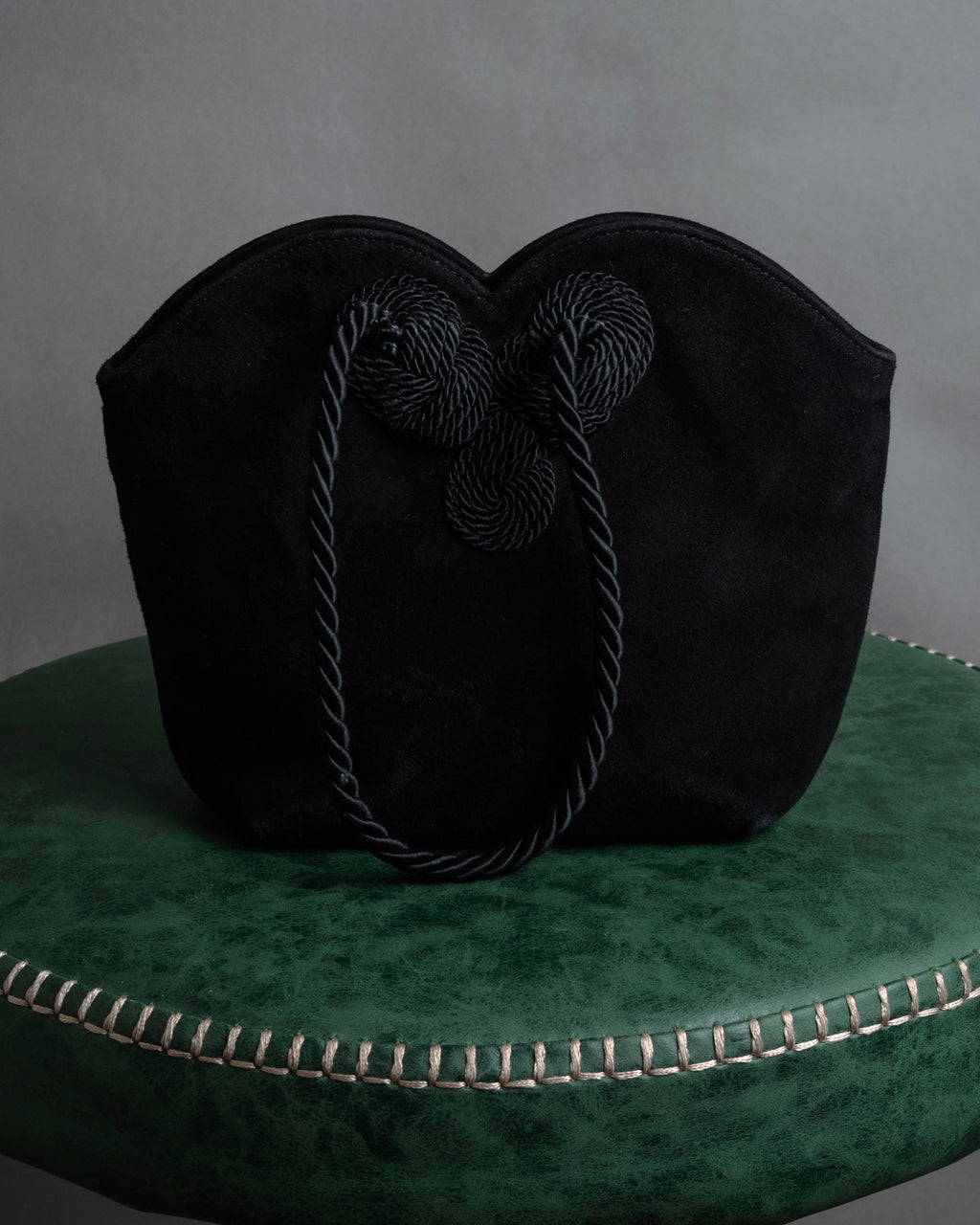 “Salvatore Ferragamo” 90’s Knot handle suede bag