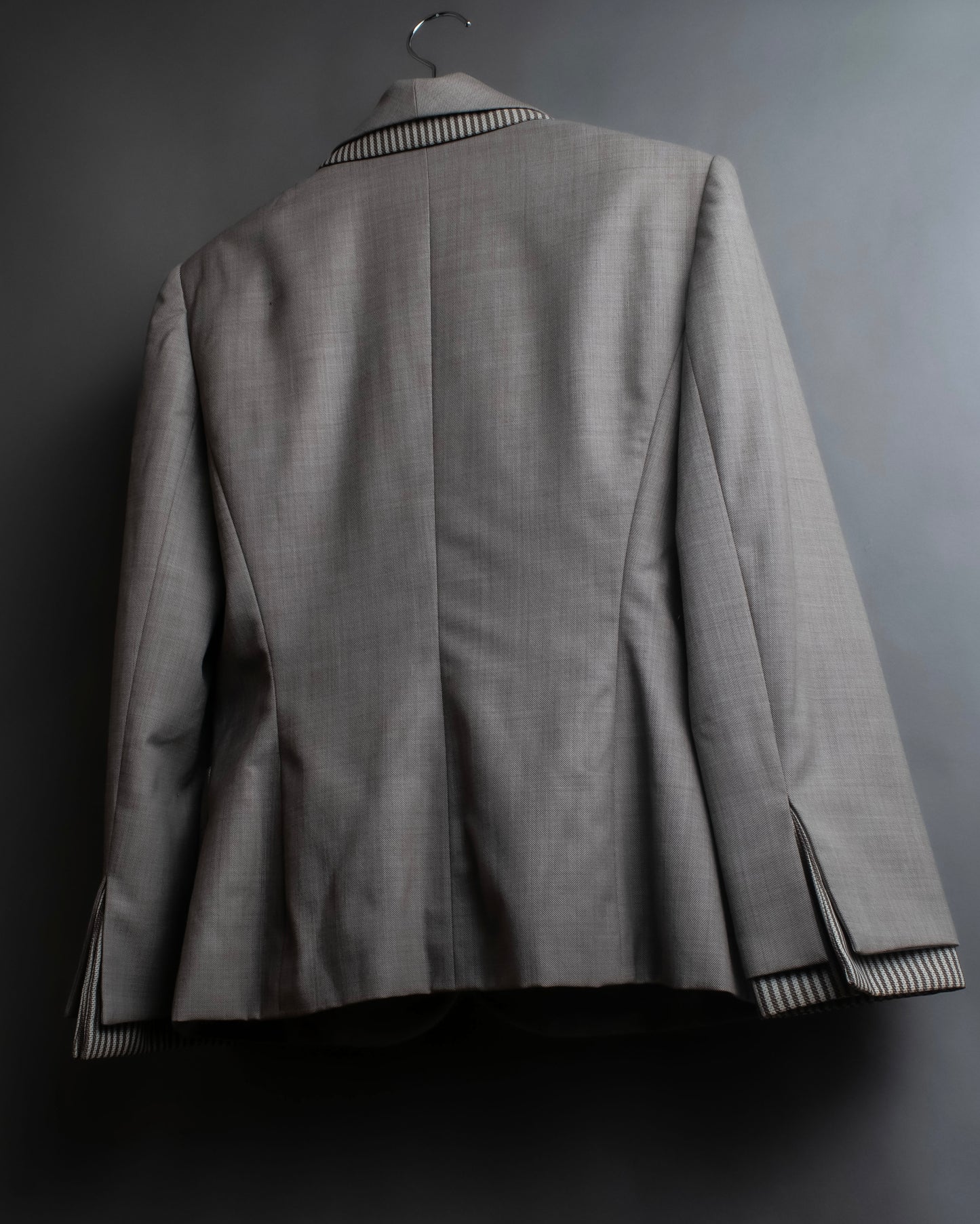 "Christian Dior" Double shawl collar design tailored jacket