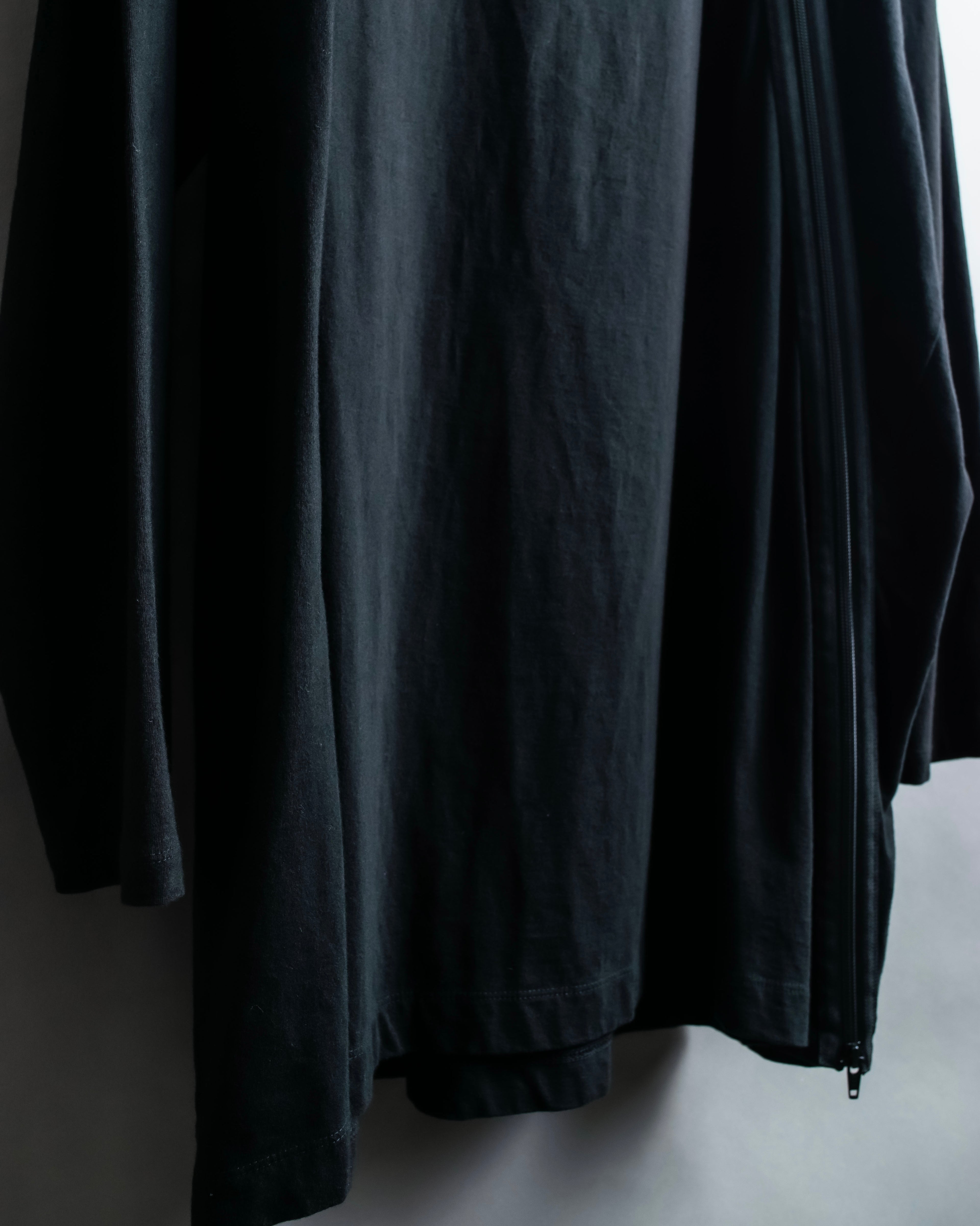 "Ground Y" Double zip design long tops