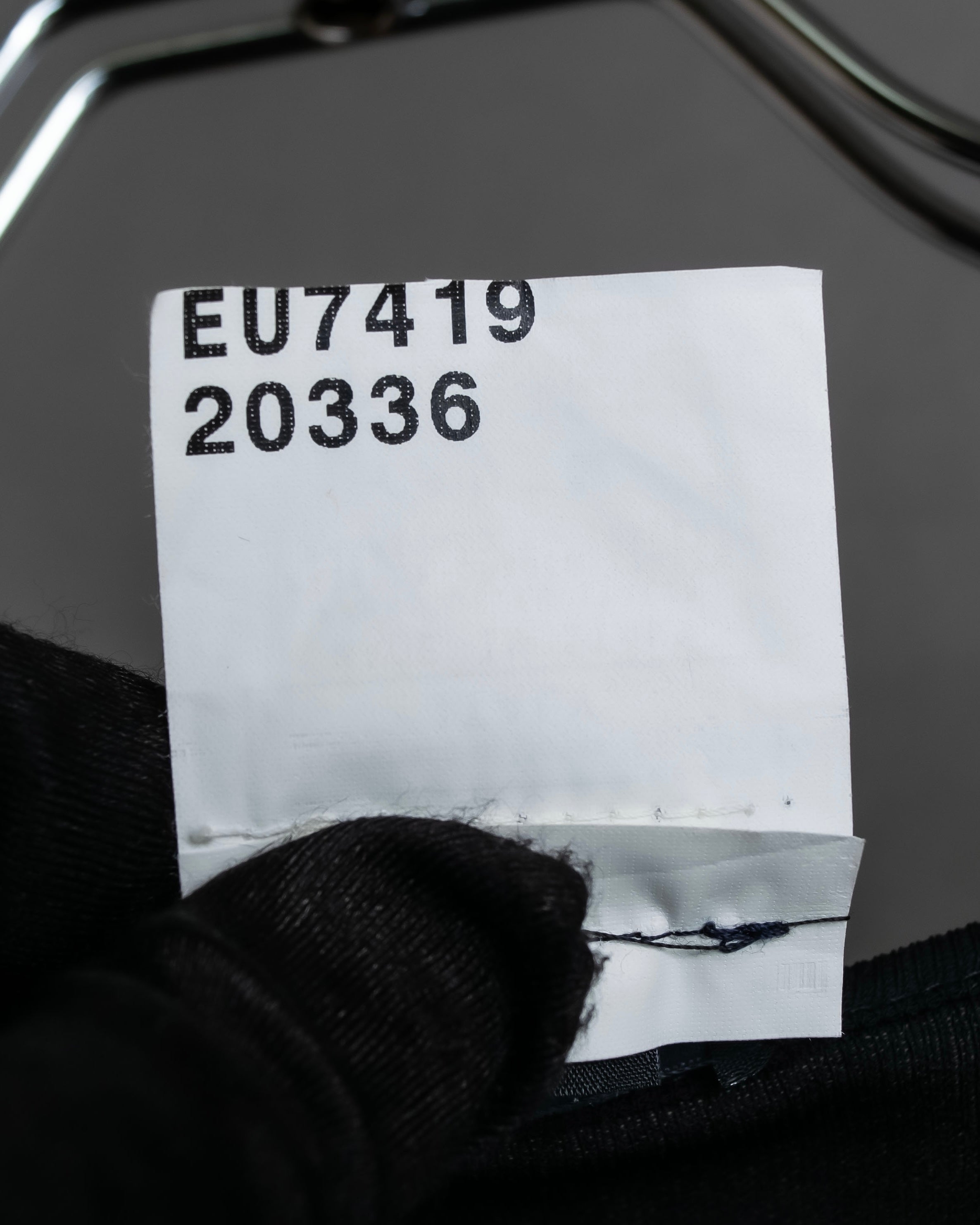 "GIANNI VERSACE" Tassel lace-up design A-line silhouette black dress