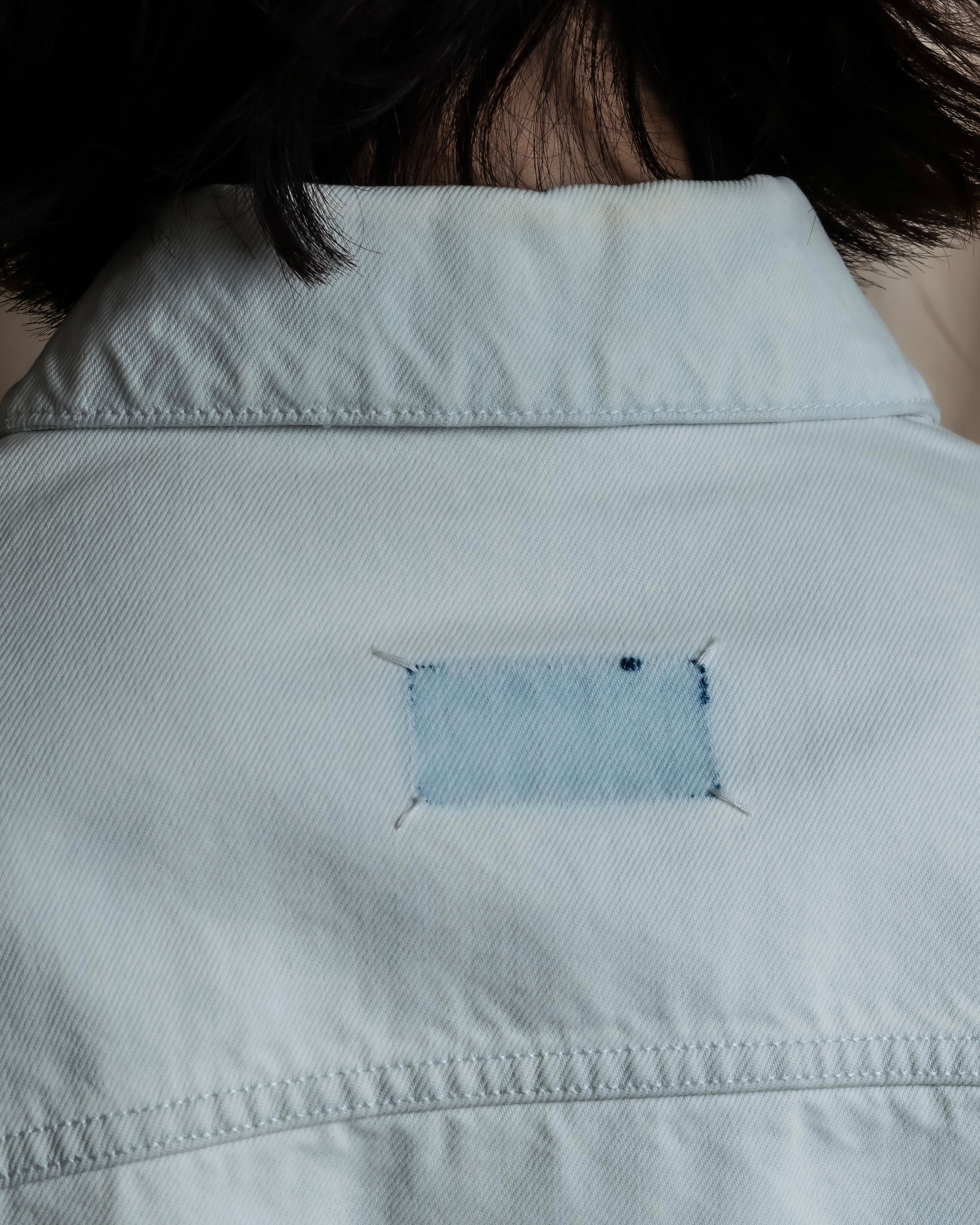 "MAISON MARGIELA" 20SS Washed pale blue denim jacket