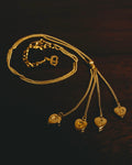 “Christian Dior” 00’s Dior heart charm tassel necklace